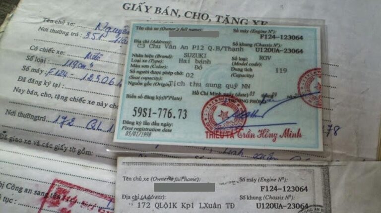 Thủ tục sang tên xe ô tô ở Hà Nội