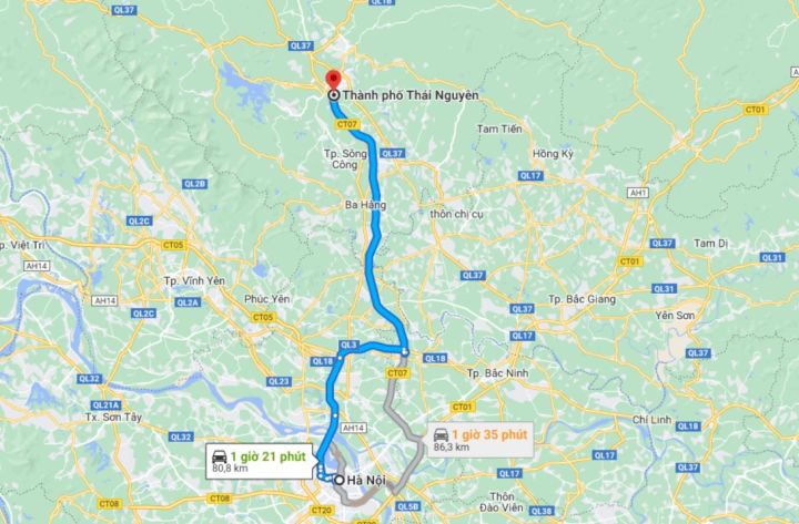 Taxi Nội Bài Thái Nguyên